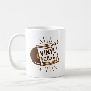 Vinyl club analog music record lovers coffee mug