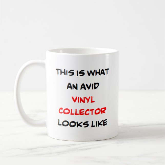 vinyl collector, avid coffee mug (Left)
