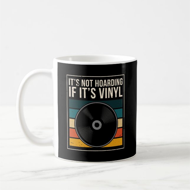 Vinyl Collector Music DJ Record Vinyl Coffee Mug (Left)