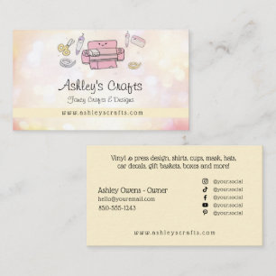 Vinyl Crafting and Design - Blush Pink  Business C Business Card