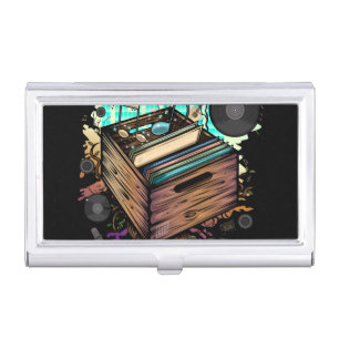 Vinyl Crate Music Business Card Case
