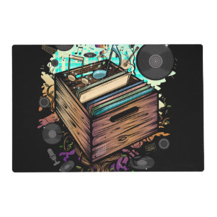 Vinyl Crate Music Placemat