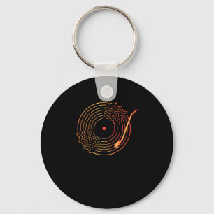 Vinyl Disc LP Records Keychain