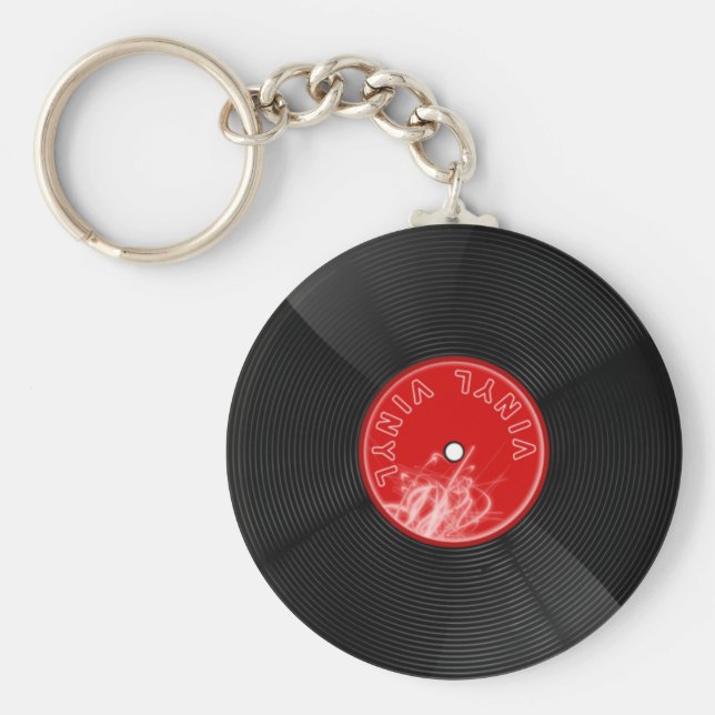Vinyl disc record keychain (Front)