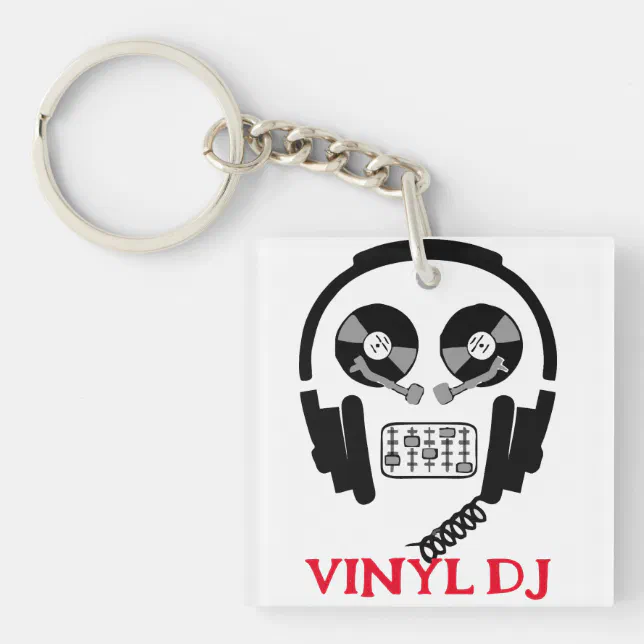 Vinyl DJ Acrylic Keychain | Zazzle