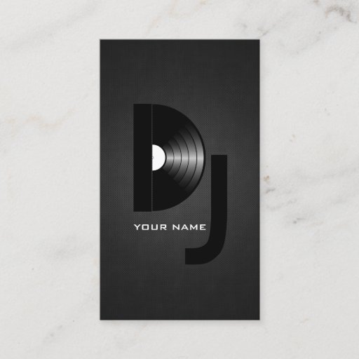 Customizable Vinyl DJ Business Card