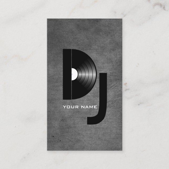 Vinyl DJ Business Card (Front)