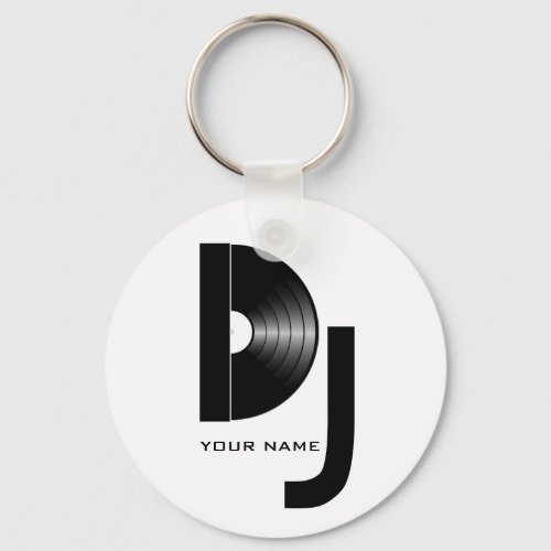 Vinyl DJ Keychain