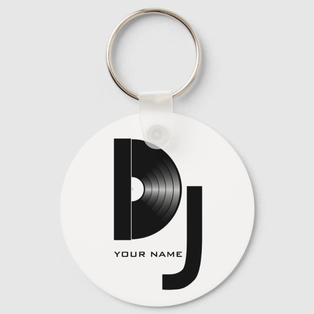 Vinyl DJ Keychain (Front)