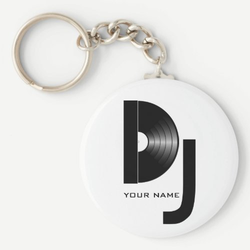 Vinyl DJ Keychain