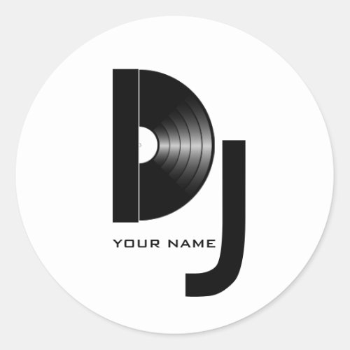 Vinyl DJ Sticker
