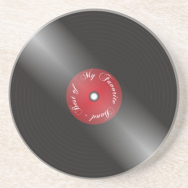 Vinyl Drink Coaster (Front)