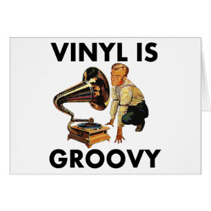 Vinyl Is Groovy Record Collector Humor Funny Pun Cards