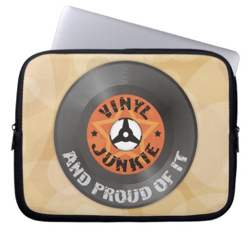 Vinyl Junkie _ And Proud of It Laptop Sleeve