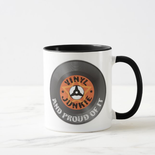 Vinyl Junkie - And Proud of It Mug (Right)