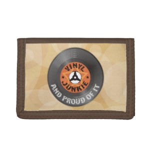 Vinyl Junkie - And Proud of It Trifold Wallet