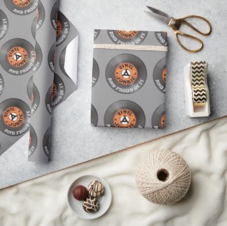 Vinyl Junkie - And Proud of It Wrapping Paper