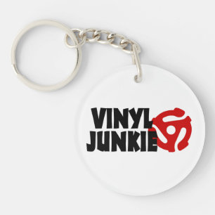 Vinyl Junkie Keychain