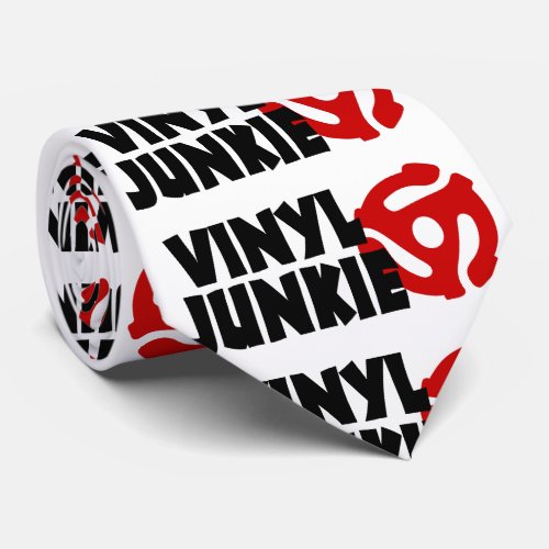 Vinyl Junkie Neck Tie