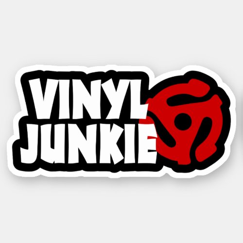 Vinyl Junkie Sticker