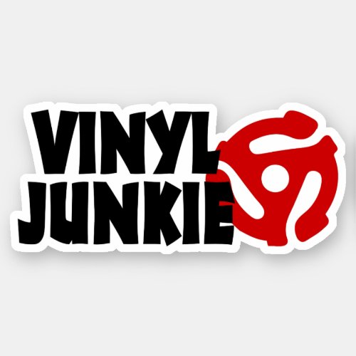 Vinyl Junkie Sticker
