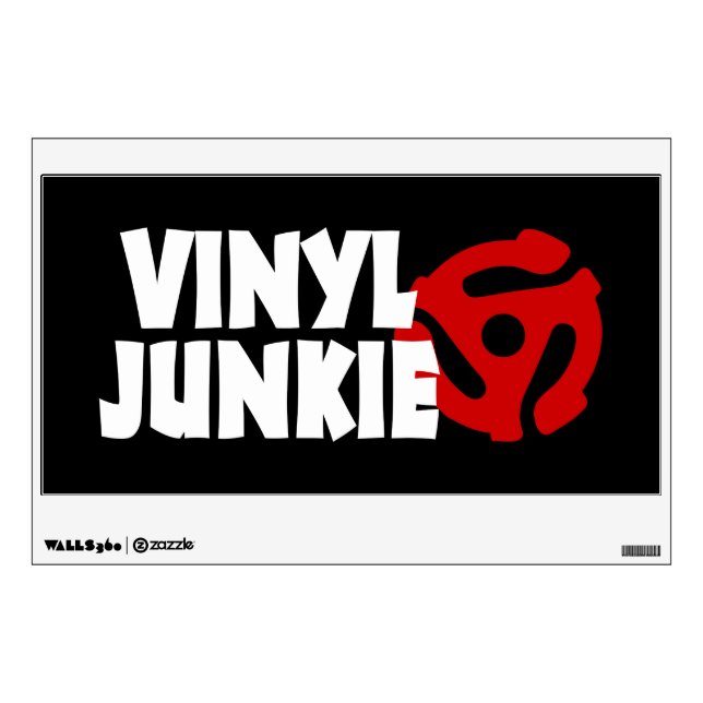 Vinyl Junkie Wall Decal (Front)
