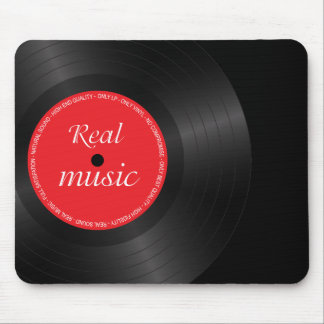Vinyl long play disc mouse pad