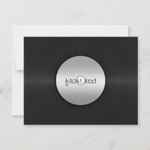 Vinyl-Look LP Record Invitation