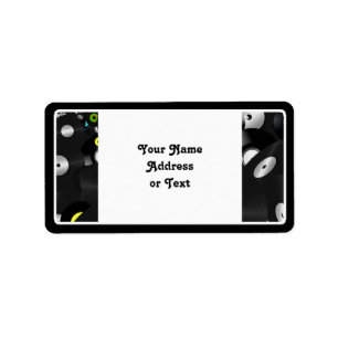 Vinyl-Look LP Record Label