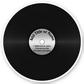 Vinyl-Look LP Record Sticker