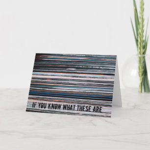 Vinyl LP Album Audiophile Birthday Card