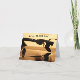 Vinyl LP Record Lover Audiophile Birthday Card