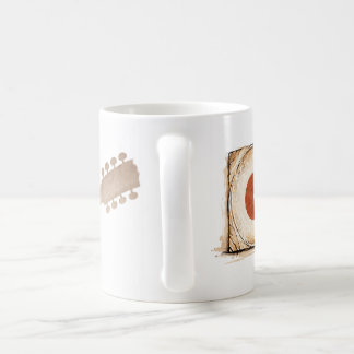 vinyl mugs, coffee, tea, gift coffee mug