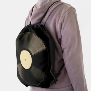 Vinyl Music Record Backpack