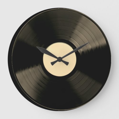 Vinyl Music Record Clock