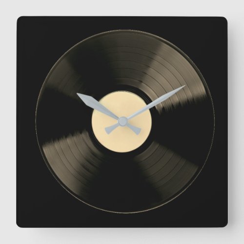 Vinyl Music Record Clock
