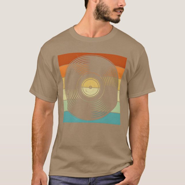 Vinyl Music Record Retro family T-Shirt (Front)