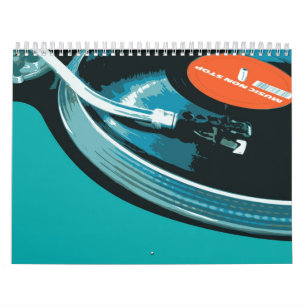 Vinyl Music Turntable Calendar