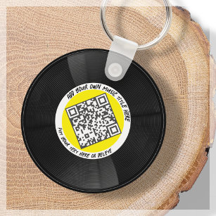 Vinyl   Musician DJ   QR Code Keychain