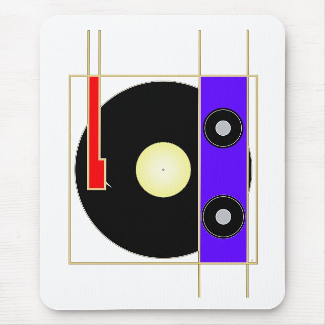 Vinyl Player Mouse Pad (Front)