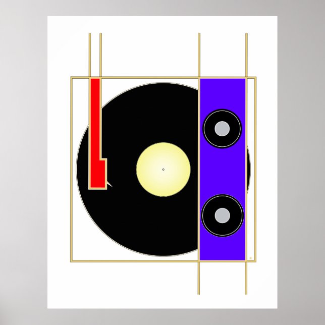 Vinyl Player Poster (Front)