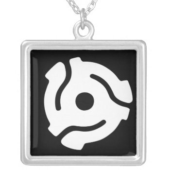 Vinyl Record Adapter Necklace by aquachild at Zazzle