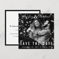 Vinyl Record Album Cover Photo Save the Date