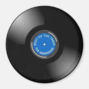 Vinyl Record Album Design Magnet