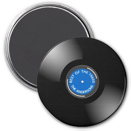 Vinyl Record Album Design Magnet