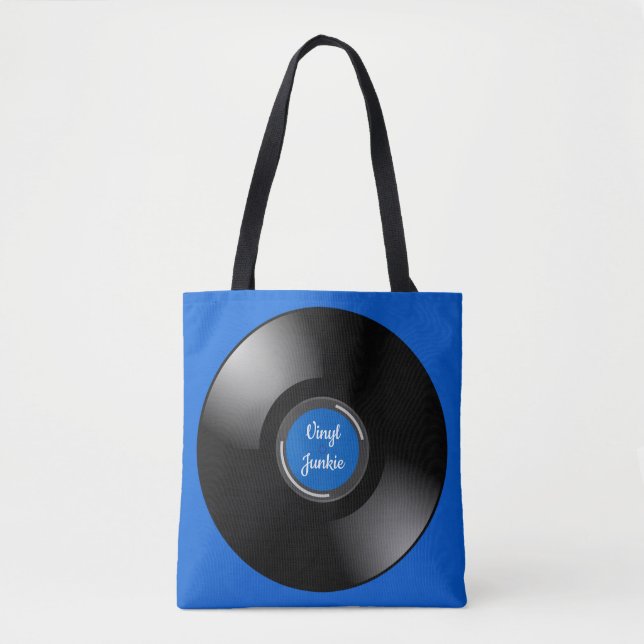 Vinyl Record Album Design Tote Bag (Front)