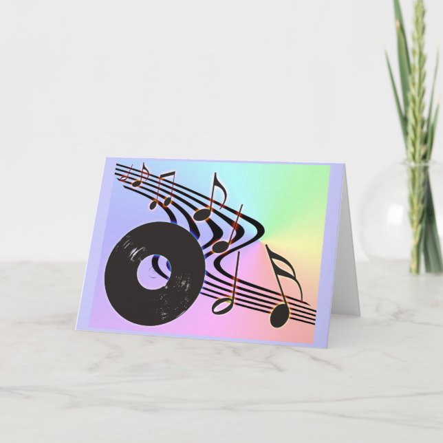 Vinyl Record and Notes Card (Front)