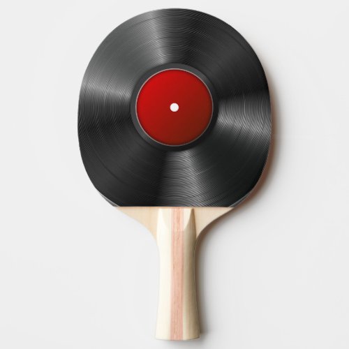 Vinyl Record background Ping Pong Paddle