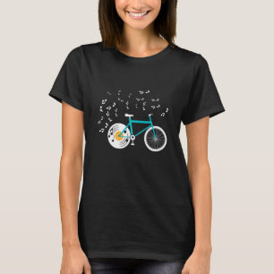 Vinyl Record Bike With Music Notes Biking Passion T-Shirt