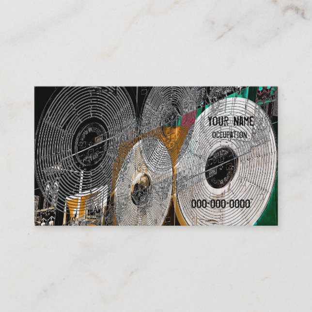 vinyl record business card (Front)